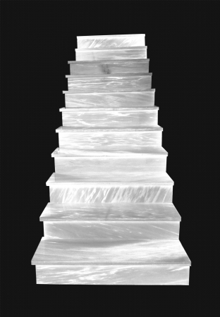 Marble staircase isolatedの写真素材