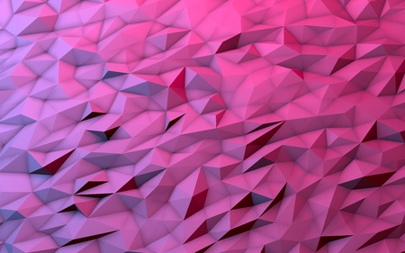 3D illustration - Pink low poly textureの写真素材