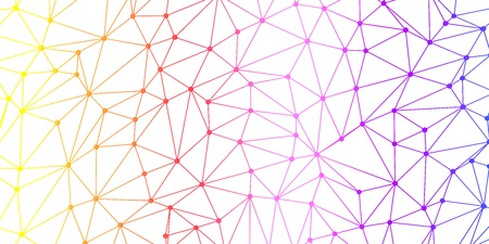 3D illustration - Interconnected lines with color gradient
