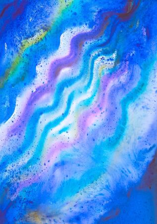 blue flare space background in drops and splashes nice color illustration abstractの写真素材