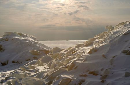 Ice battle-field-2の写真素材