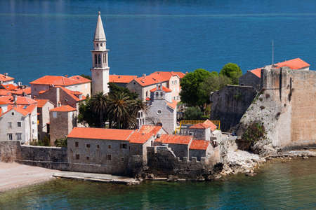 Fragment of Old Budva town Montenegro 