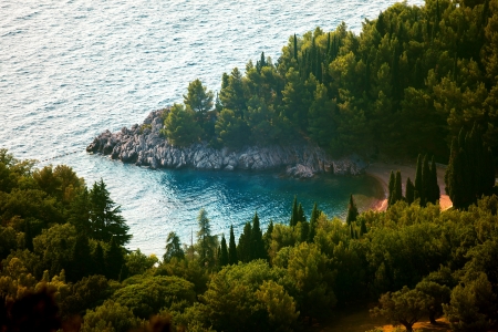 Fragment of Montenegro coast.Adriatic sea.の写真素材