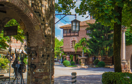 medieval villageの写真素材