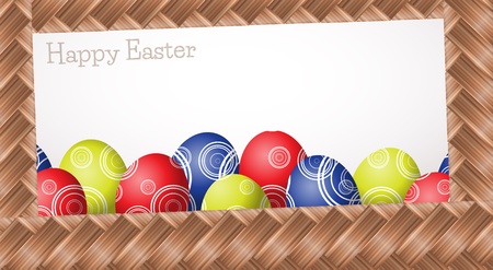 Easter cardのイラスト素材