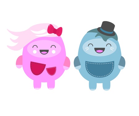 Sweet coupleのイラスト素材