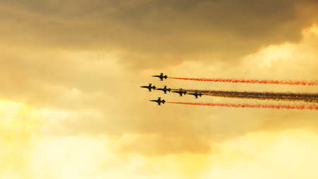 Romanian Airshow on Baneasca Airport in Bucharest, Romania.