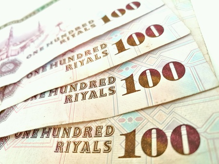 Saudi riyal banknotes