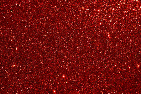 Red glitter illustration background. Red sparkle light galaxy space. Night sky with stars.