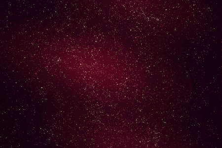 Dark red galaxy space with stars. Starry night sky background. Red night sky with stars.の写真素材