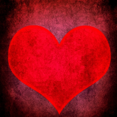  Red heartの写真素材