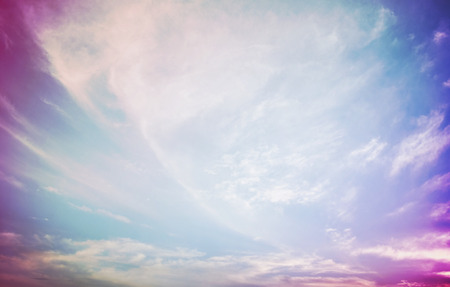 white cloud on blue skyの写真素材