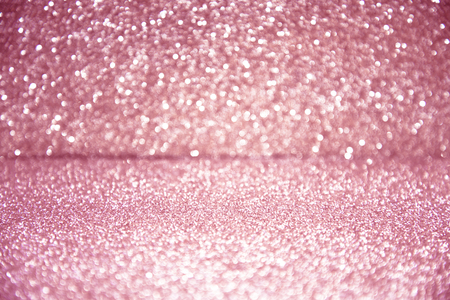 pink glittering christmas lights. Blurred abstract backgroundの写真素材