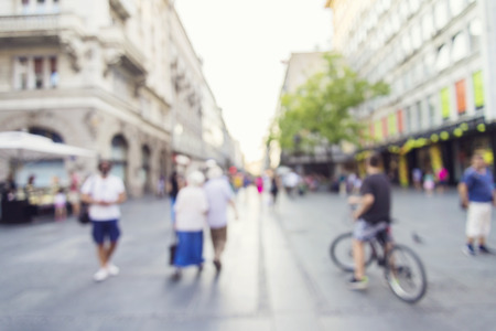 abstract blur people backgroundの写真素材