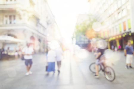 abstract blur people backgroundの写真素材