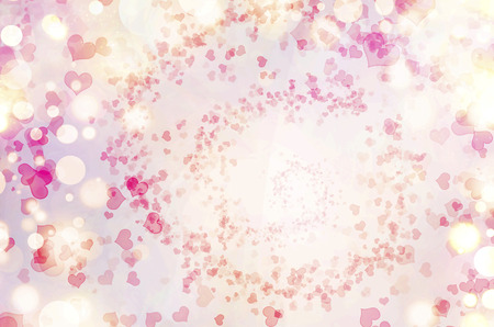 Abstract holiday background, beautiful shinylights, glowing magic bokeh. Valentine's day background.の写真素材