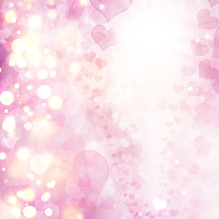 Abstract holiday background, beautiful shinylights, glowing magic bokeh. Valentine's day background.の写真素材