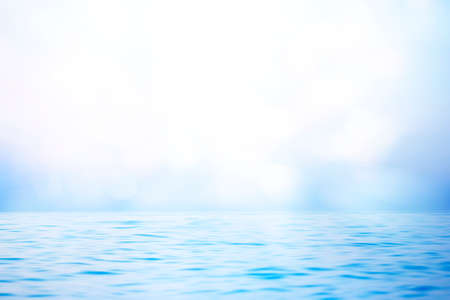Abstract sunset sky and ocean nature background with blurred panning motion.の写真素材