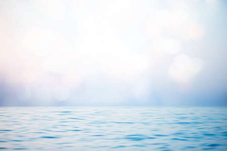 Abstract sunset sky and ocean nature background with blurred panning motion.の写真素材