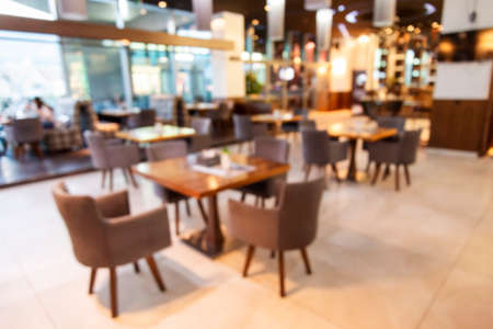 Blur coffee shop or restaurant background - vintage effect style pictureの写真素材