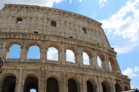 Beautiful view of colosseum in rome italyの写真素材