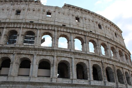 Beautiful view of colosseum in rome italyの写真素材