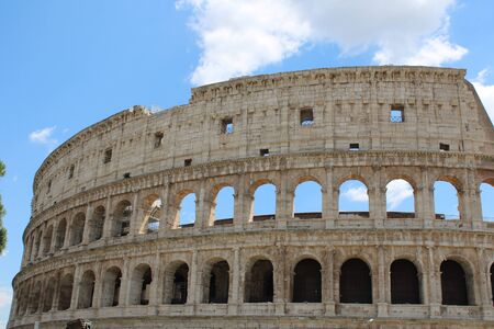 Beautiful view of colosseum in rome italyの写真素材
