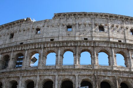 Beautiful view of colosseum in rome italyの写真素材
