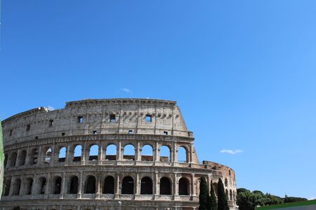 Beautiful view of colosseum in rome italyの写真素材
