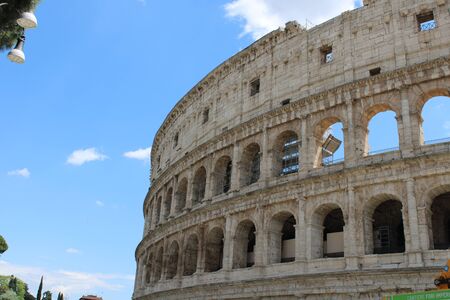 Beautiful view of colosseum in rome italyの写真素材