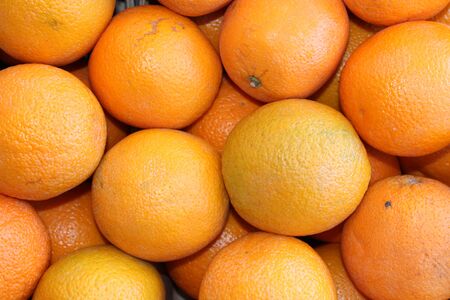 oranges in pileの写真素材