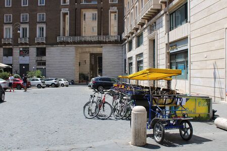 Rome italy city center viewの写真素材