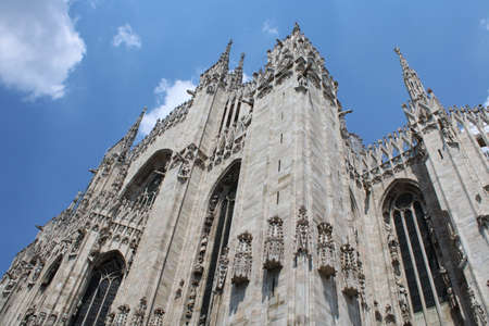 Piazza duomo milanの写真素材