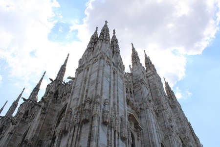 Piazza del Duomo famous duomo of milan in milan city center