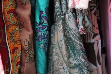 beautiful shades of cotton clothesの写真素材