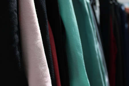 beautiful shades of cotton clothesの写真素材