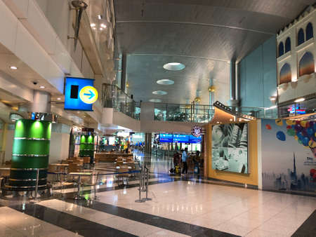 Dubai international airport gates and lounges photo date 23-08-2020 Dubai, UAEのeditorial素材
