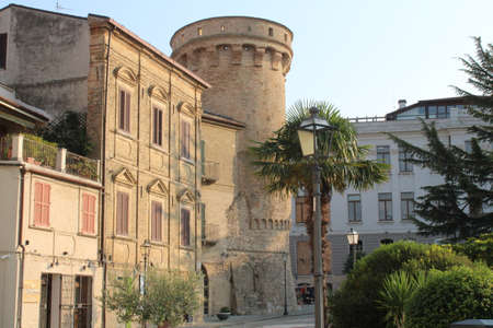 vast a beautiful italian city in abruzzo regionの写真素材