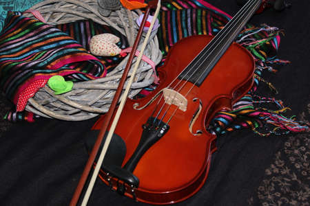 violin romantic musical instrumentの写真素材