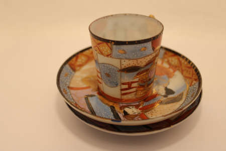 beautiful Japanese crockery tea cupsの写真素材