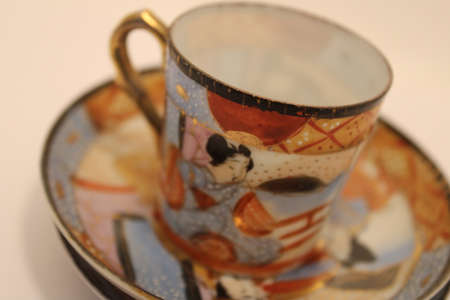 beautiful Japanese crockery tea cupsの写真素材