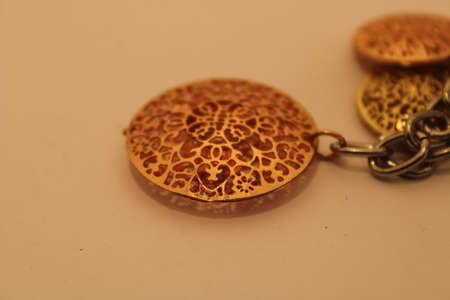 beautifl necklace locket for womanの写真素材