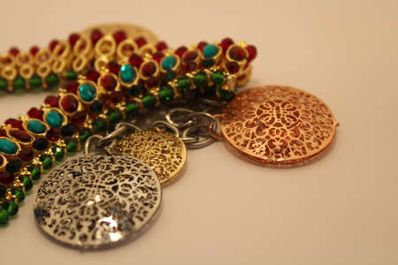 beautifl necklace locket for womanの写真素材