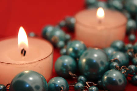 christmas light decoration candles decorationの写真素材