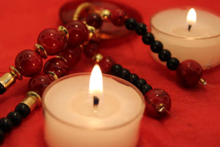 christmas light decoration candles decorationの写真素材