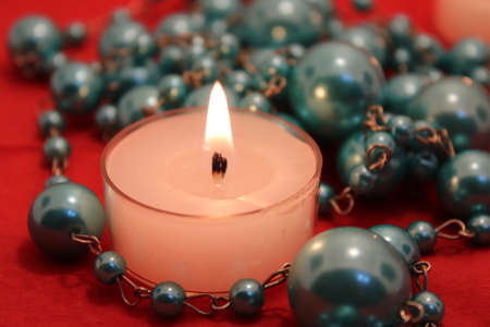 christmas light decoration candles decorationの写真素材