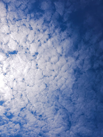 Blue sky and white clouds, sky background.