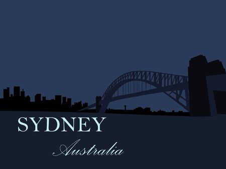 Sydney The capital of Australia is Sydneyのイラスト素材