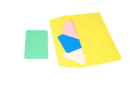 Paper envelope with color cards