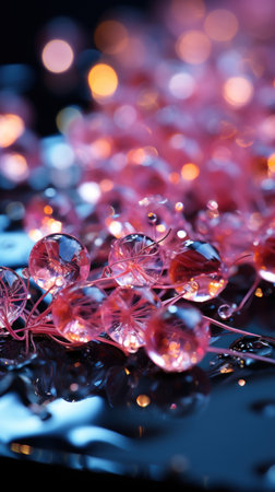 Mesmerizing Bokeh Magic. Created with Generative AI.の素材